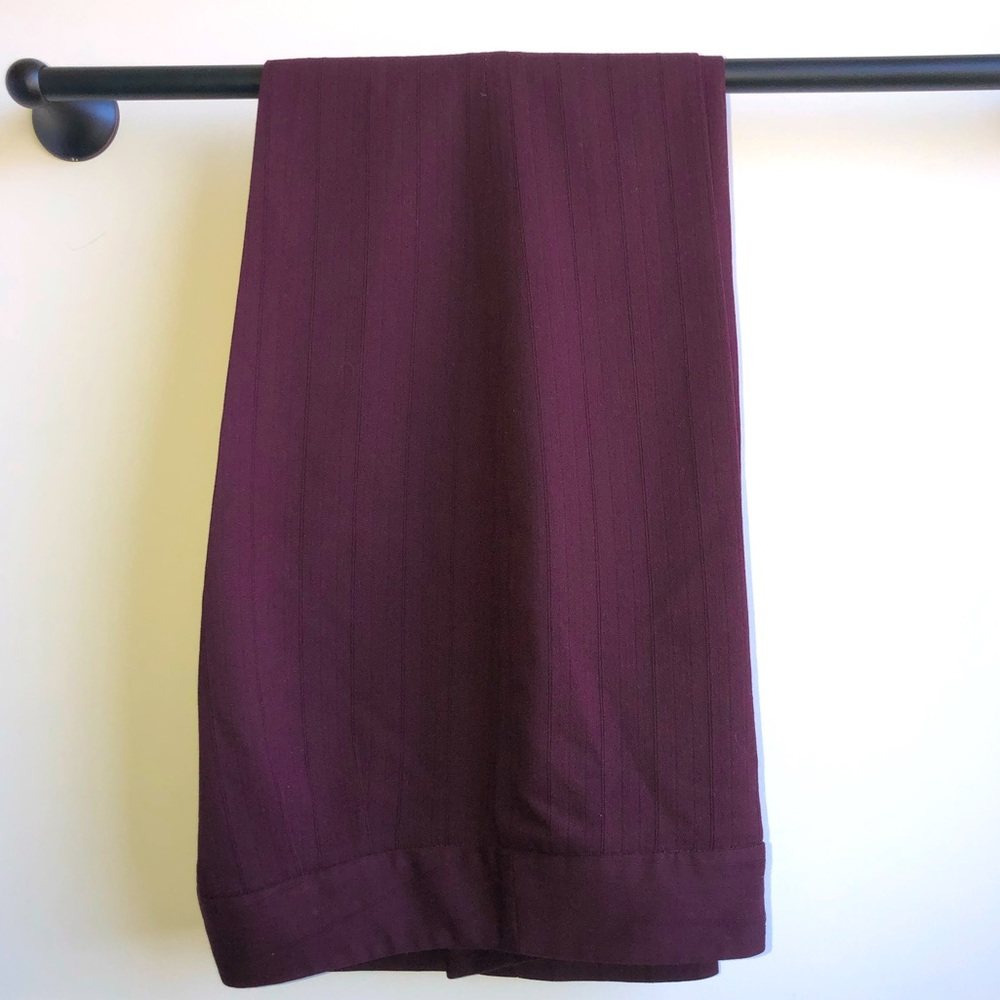 Apostrophe Stretch | Work Pants | Dress / Casual Slacks | Burgundy Red | 8
